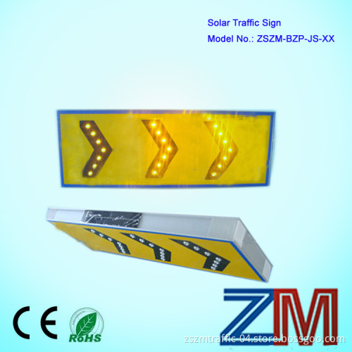Aluminum LED High Luminance Solar Chevron Sign / Solar Road Sign /Solar Chevron Construction Sign